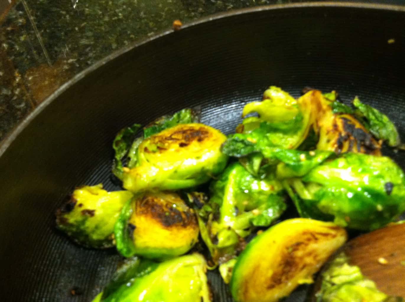 Roasted Brussels sprouts