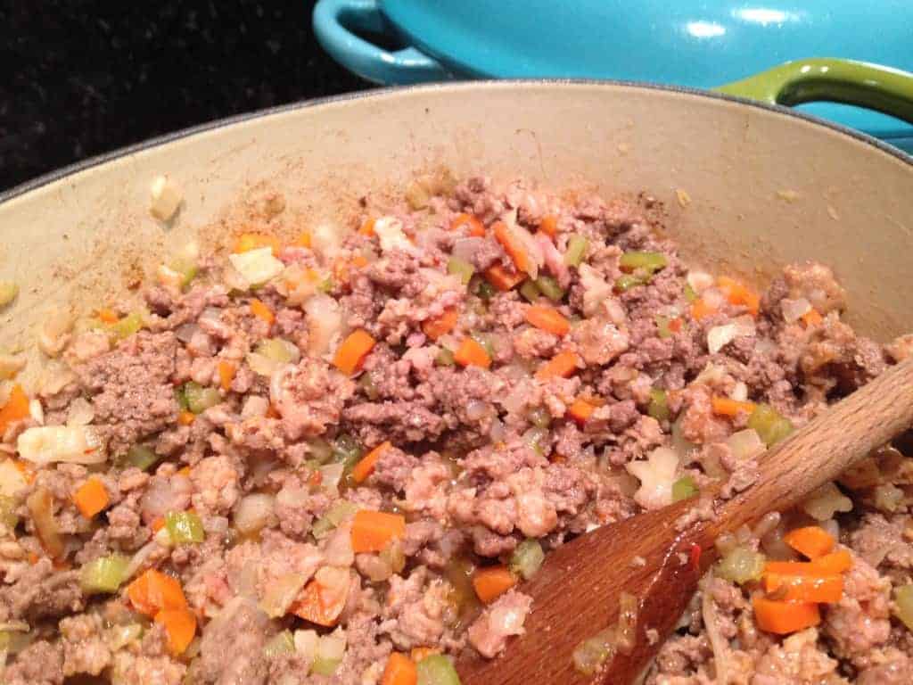 browning beef and sausage