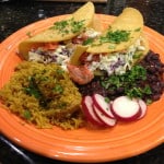 Grilled fish tacos.
