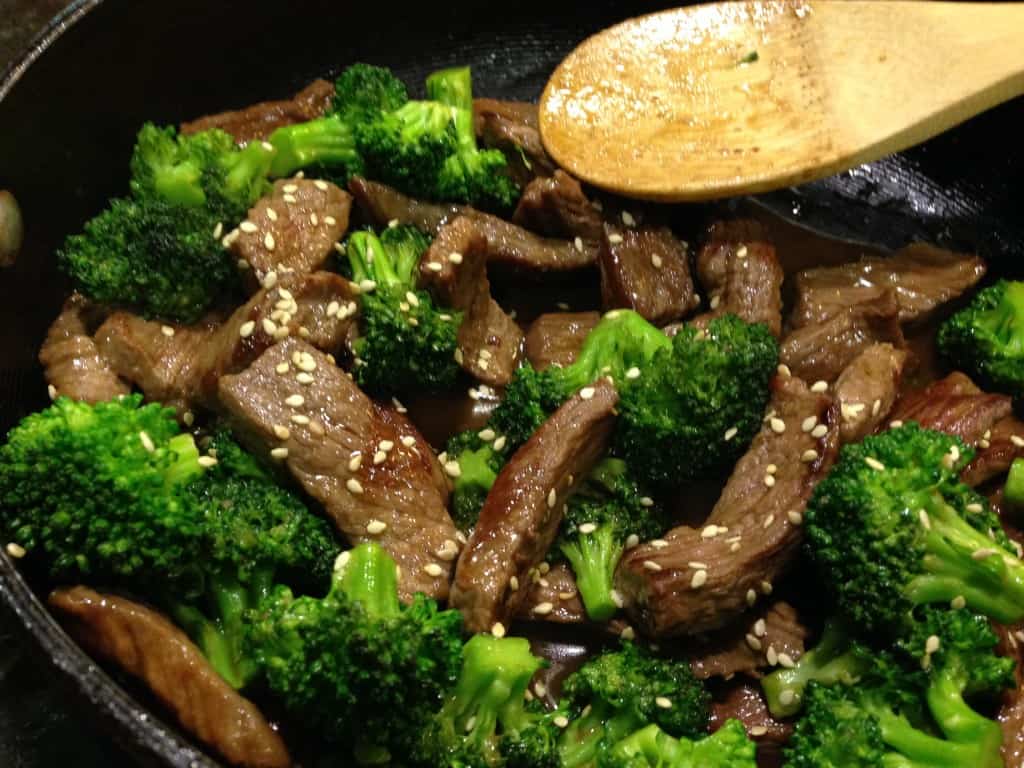 Gluten-free beef with broccoli
