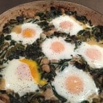 Gluten-free Tomatillo, Greens, and Eggs