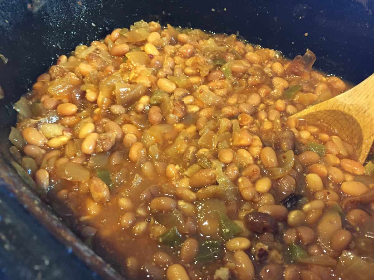 Overnight Crockpot Baked Beans